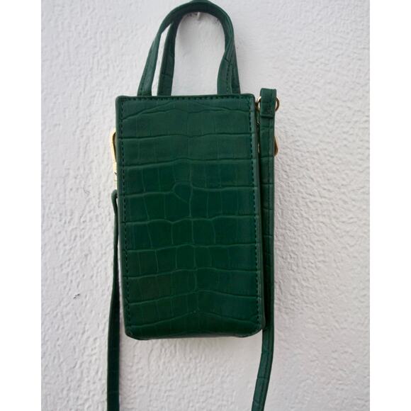 Emerald Green mini bag/ phone bag by Siizu - Picture 5 of 7